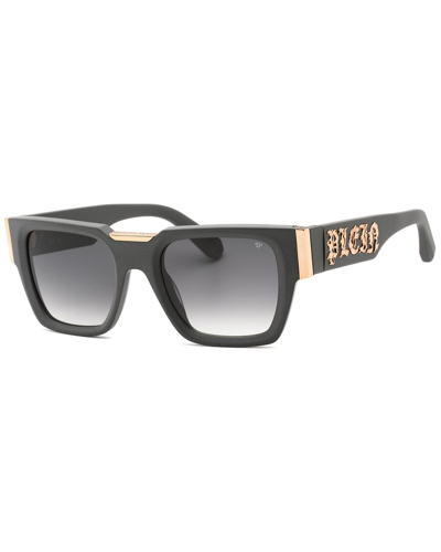 Shop Philipp Plein Men's Spp095m  52mm Sunglasses In Grey