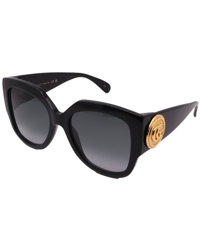 Shop Gucci Women's Gg1407s 54mm Sunglasses In Black