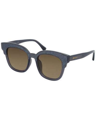 Shop Jimmy Choo Women's Mayela/s 50mm Sunglasses In Blue