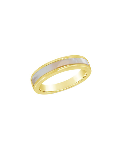 Sterling Forever Mishel Mother-of-pearl Band Ring