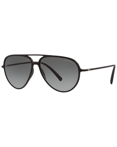 Shop Giorgio Armani Men's Ar8142 58mm Sunglasses In Black