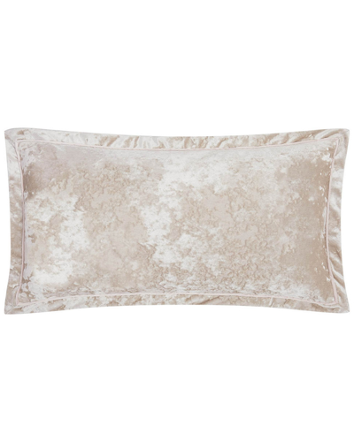 Shop Charisma Melange Velvet Bolster Pillow In Pink