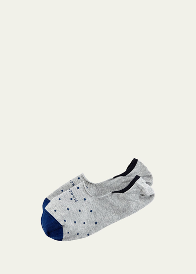 Marcoliani Invisible Touch Dot No-show Socks In Gray