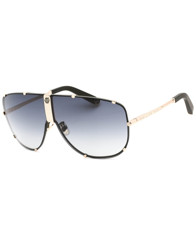 Shop Philipp Plein Unisex Spp075m 69mm Sunglasses In Gold
