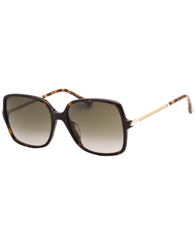 Shop Jimmy Choo Women's Eppie/g/s 57mm Sunglasses In Brown