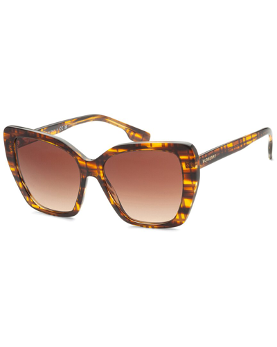 Shop Burberry Women's Be4366 55mm Sunglasses In Brown