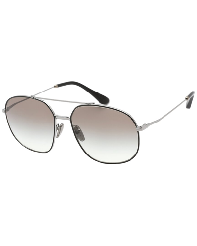 Shop Prada Men's Pr51ys 58mm Sunglasses In Black