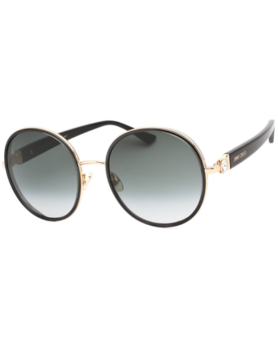 Shop Jimmy Choo Women's Pam/s 57mm Sunglasses In Gold