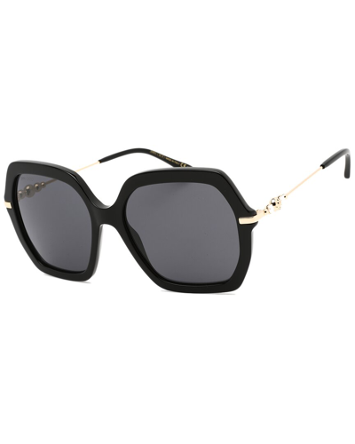 Shop Jimmy Choo Women's Esther/s 57mm Sunglasses In Black