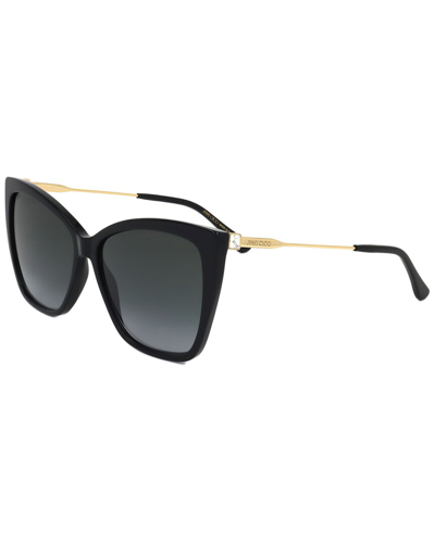 Shop Jimmy Choo Women's Seba 58mm Sunglasses In Black