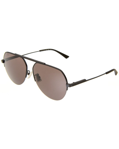 Shop Bottega Veneta Unisex Bv1150s 60mm Sunglasses In Grey