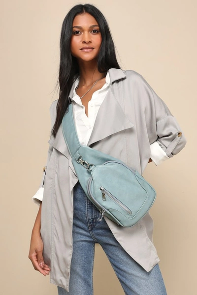 Shop Lulus Everywhere Essential Blue One-shoulder Mini Backpack