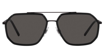 Shop Dolce & Gabbana Eyewear Aviator Sunglasses In Black
