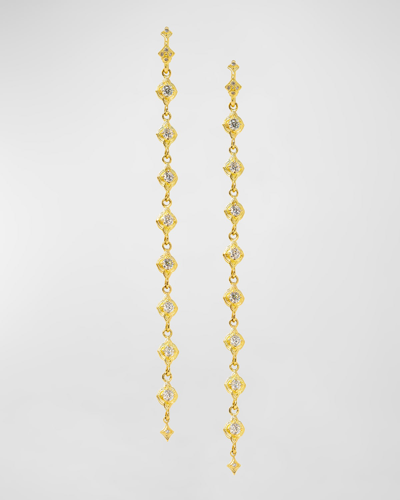 Shop Armenta 18k Yellow Gold Diamond Scroll Drop Earrings