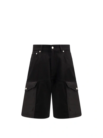 Shop Alexander Mcqueen Bermuda Shorts In Black
