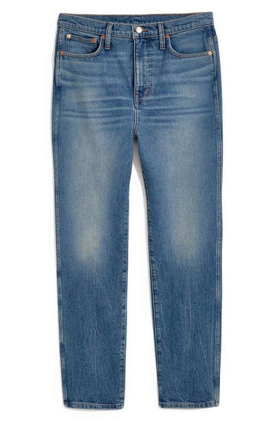 Shop Madewell Rivet & Thread High Rise Stovepipe Jeans In Keyes Wash