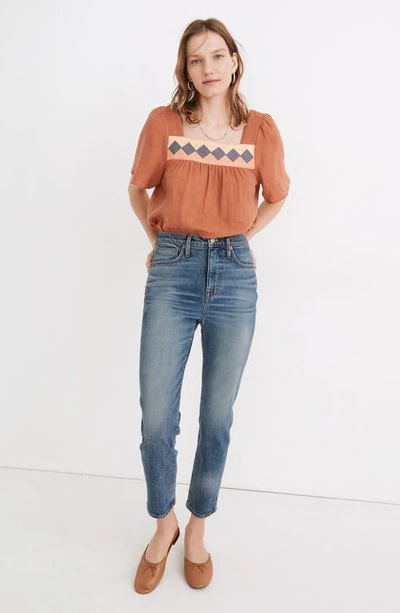 Madewell Rivet & Thread High Rise Stovepipe Jeans In Keyes Wash