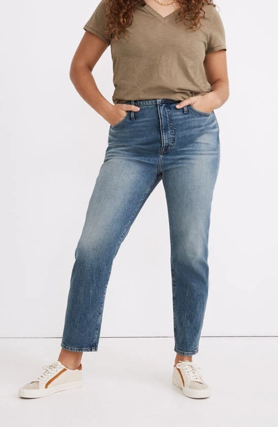 Madewell Rivet & Thread High Rise Stovepipe Jeans In Keyes Wash