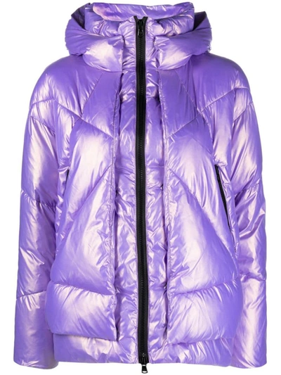 Shop Canadian Club Eugenie Nylon Down Jacket In Purple