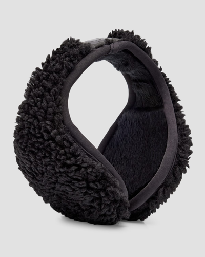 Shop Ugg Men's M Fluff Faux Fur Earmuffs In Black