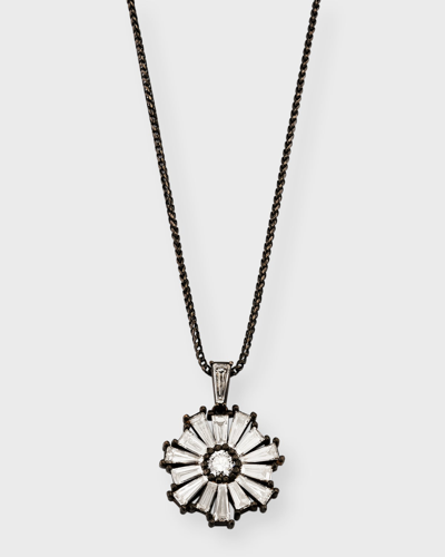 Shop Dominique Cohen 18k Black Gold And Diamond Starburst Pendant Necklace, 22"