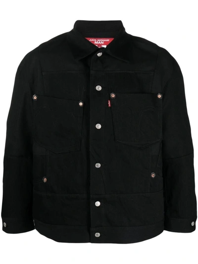 Shop Junya Watanabe Buttoned Shirt Jacket In Black