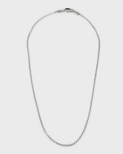 Shop Konstantino Men's Sterling Silver Rolo Chain Necklace In Ss