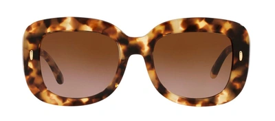 Shop Tory Burch Tb 7170u 11501351 Butterfly Sunglasses In Brown