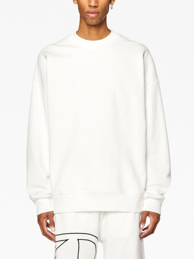 Shop Diesel Megoval Sweatshirt In White