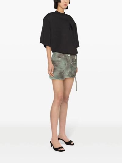 Shop Attico Fay Mini Skirt In Green