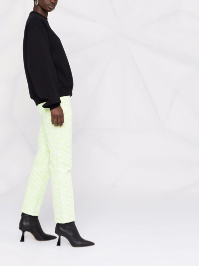 Alexander Wang Relaxed Fit Crew Sweatshirt With Puff Paint Logo In Black