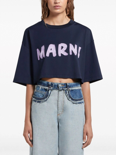 Shop Marni T-shirt In Black