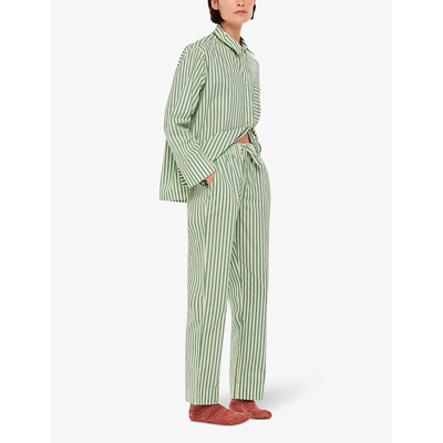 Whistles Womens Multi-coloured Stripe-print Relaxed-fit Cotton Pyjama Bottoms In Multi-coloured