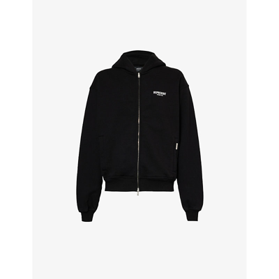 Represent Owners Club Zip-up Hoodie In Black