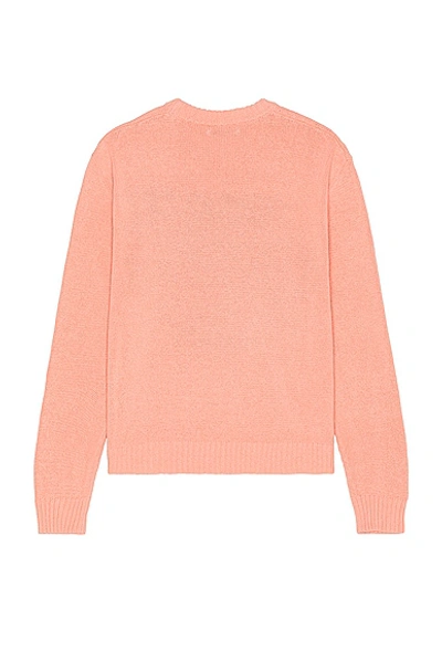 Shop Sky High Farm Workwear Unisex Recycled Cotton Intarsia Sweater Knit In Light Pink