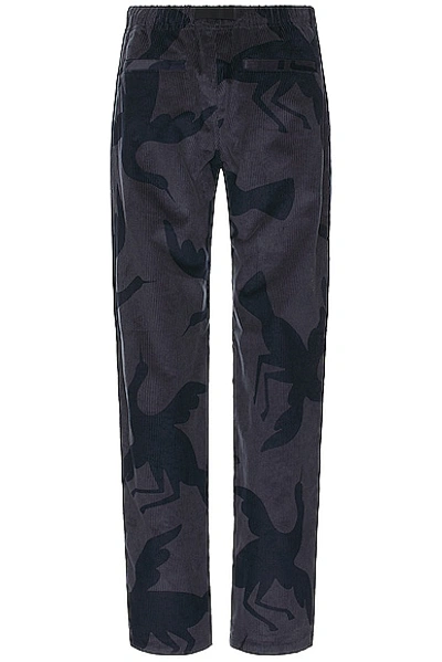 Shop By Parra Clipped Wings Corduroy Pants In Greyish Blue