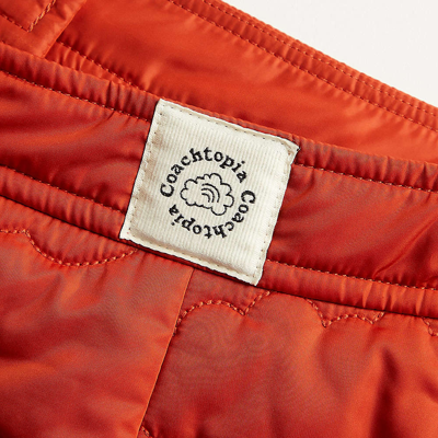 Coach Topia Loop Quilted Cloud Skirt In Orange