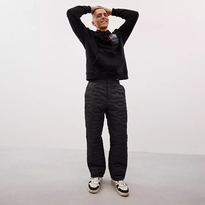 Coach Topia Loop Quilted Cloud Pants In Black