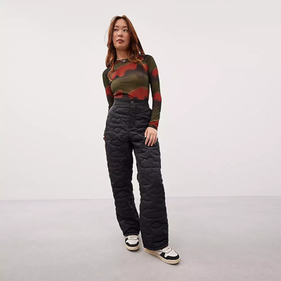 Coach Topia Loop Quilted Cloud Pants In Black