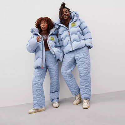 Coach Topia Loop Quilted Cloud Pants In Twilight