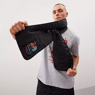 Coach Topia Loop Quilted Cloud Scarf In Black