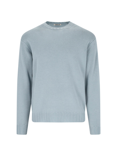 Shop Auralee Wool Sweater In Light Blue