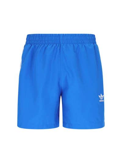 Shop Adidas Originals Swimsuit In Blue