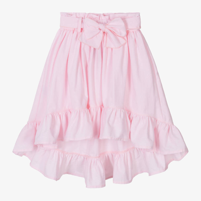 Shop Phi Clothing Girls Pink Cotton Bow Skirt