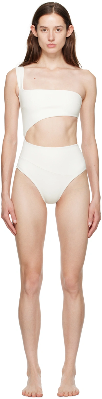 Shop Haight Off-white Iu Swimsuit In 0014 Off White