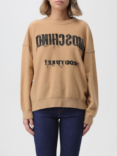 Shop Moschino Couture Sweater  Woman Color Beige
