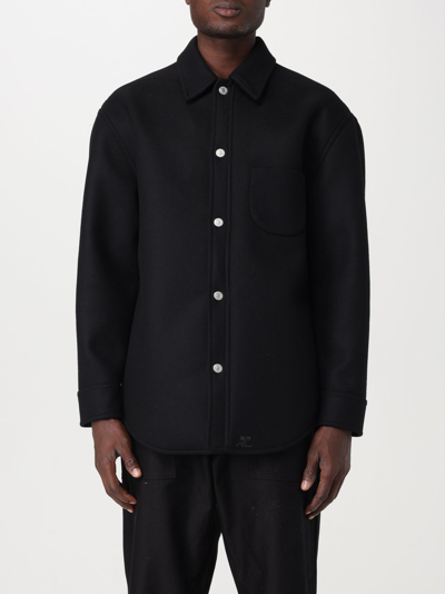 Shop Courrèges Shirt  Men Color Black