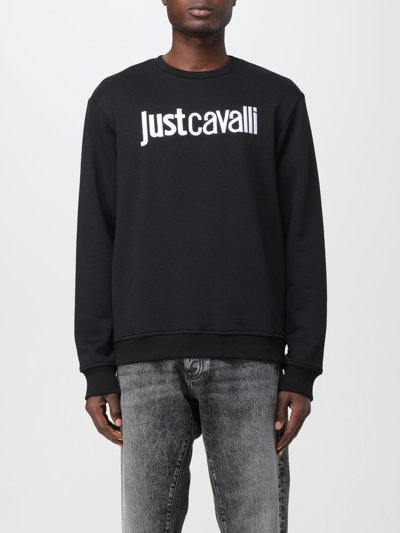 Shop Just Cavalli Sweatshirt  Men Color Black