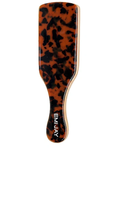 Emi Jay Mini Boar Bristle Brush In Brown