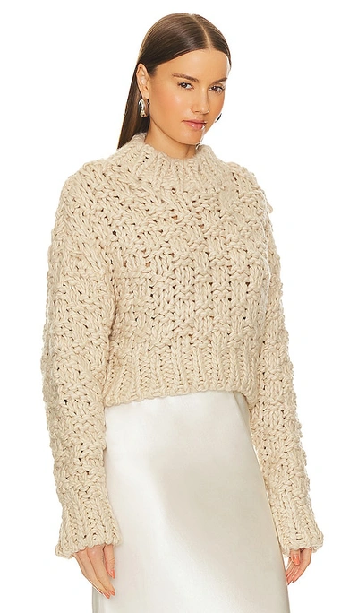 Lovers & Friends X Bridget Jolene Knit Sweater In Cream